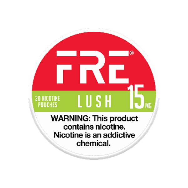 FRE Lush 15mg slim nicotine pouches can