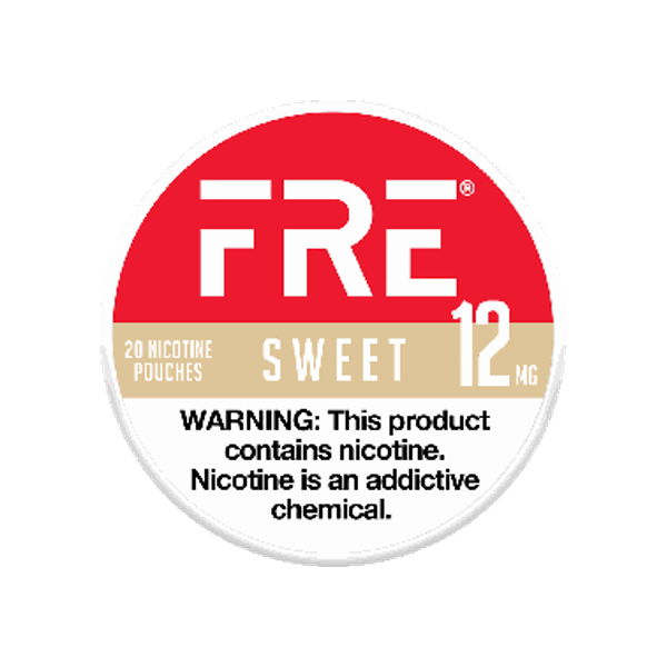 FRE Sweet 12mg slim nicotine pouches can