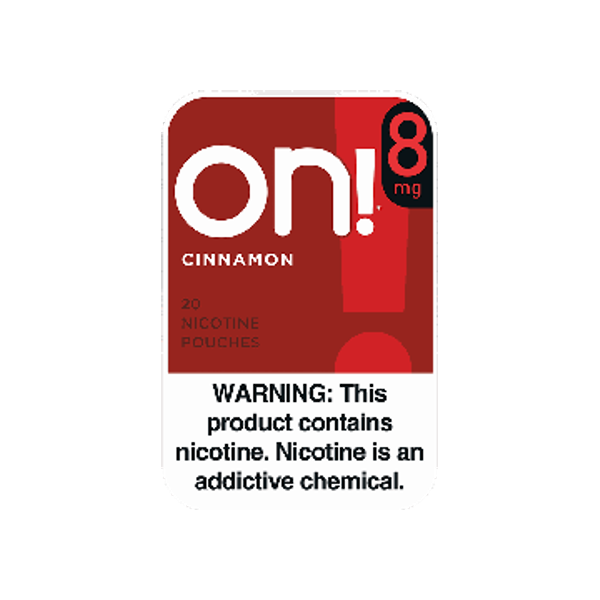 on! Cinnamon 8mg mini nicotine pouches can