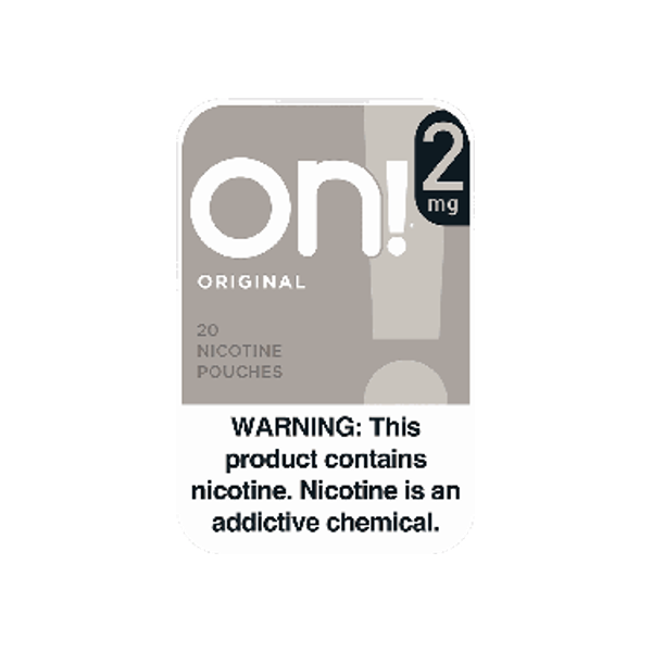 on! Original 2mg mini nicotine pouches can