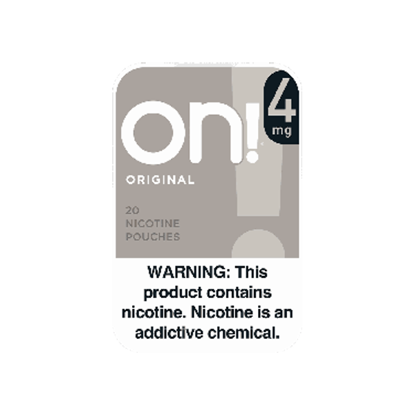 on! Original 4mg mini nicotine pouches can