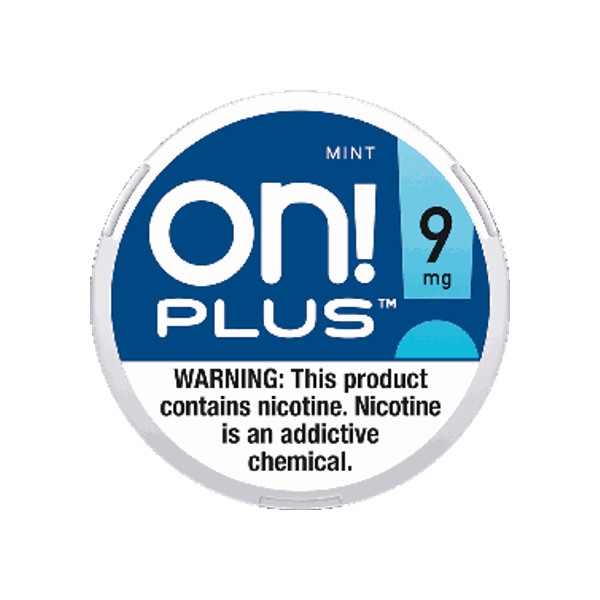 on! Plus Mint 9mg slim nicotine pouches can