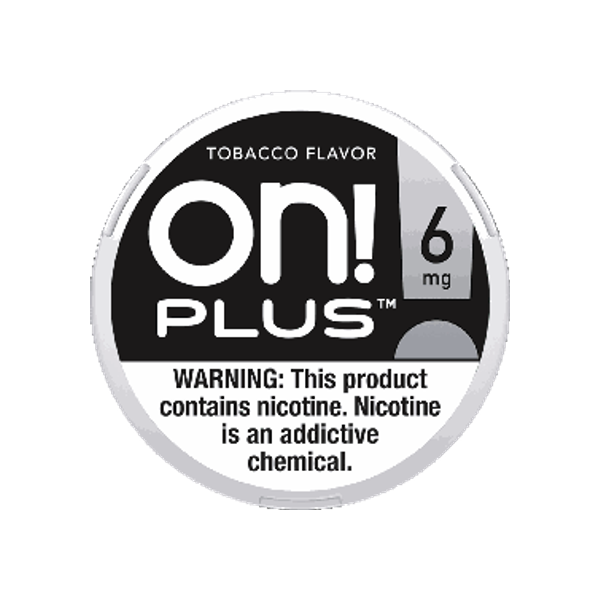 on! Plus Tobacco 6mg slim nicotine pouches can