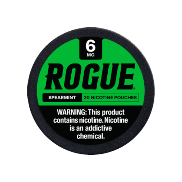 Rogue Spearmint 6mg slim nicotine pouches can