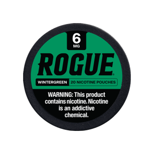 Rogue Wintergreen 6mg slim nicotine pouches can
