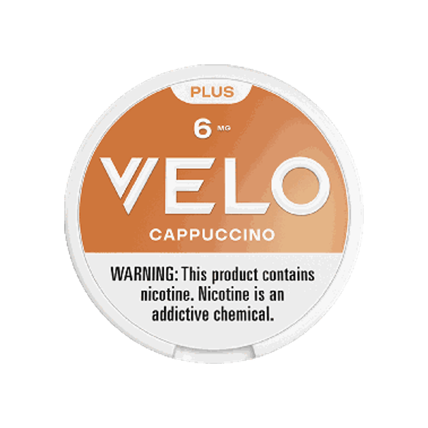 VELO Plus Cappuccino 6mg slim nicotine pouches can