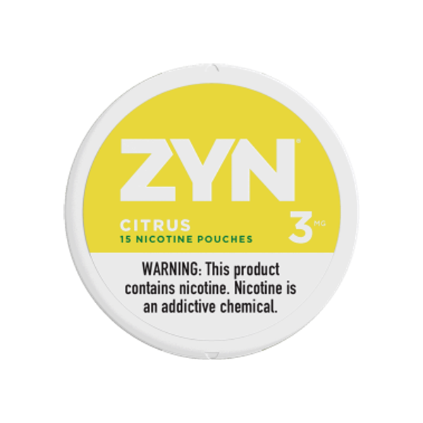 ZYN Citrus 3mg mini nicotine pouches can