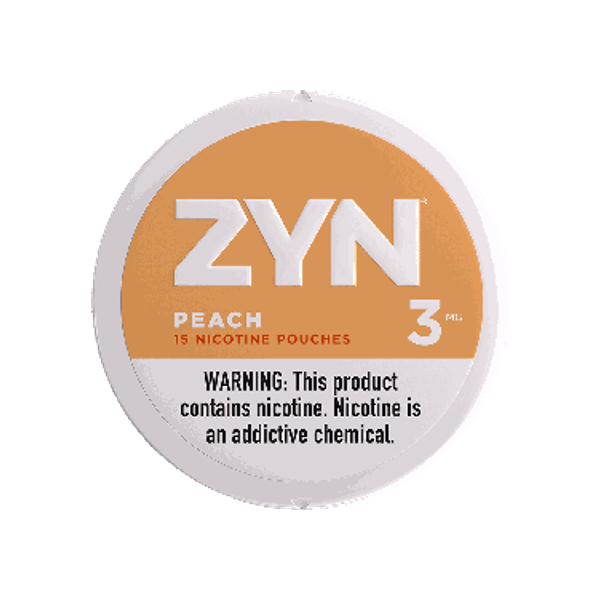 ZYN Peach 3mg mini nicotine pouches can