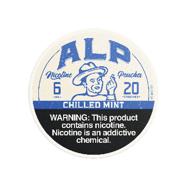 ALP Chilled Mint 6mg slim nicotine pouches can
