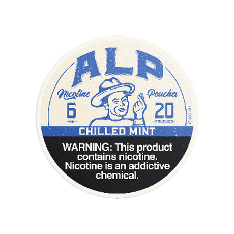 ALP Chilled Mint 6mg slim nicotine pouches can