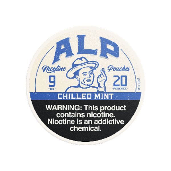 ALP Chilled Mint 9mg slim nicotine pouches can