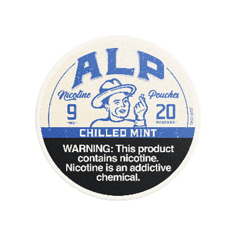 ALP Chilled Mint 9mg slim nicotine pouches can