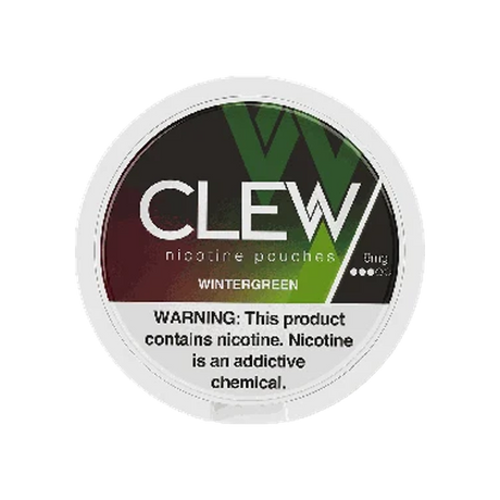 CLEW Wintergreen 9mg slim nicotine pouches can