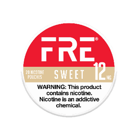 FRE Sweet 12mg slim nicotine pouches can