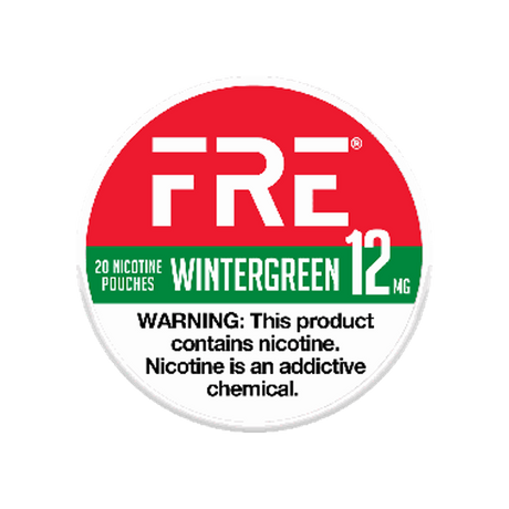 FRE Wintergreen 12mg slim nicotine pouches can