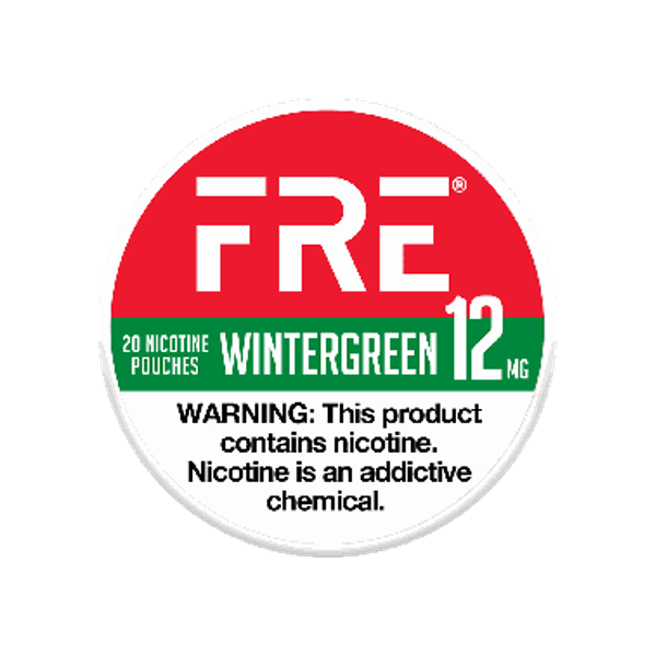 FRE Wintergreen 12mg slim nicotine pouches can