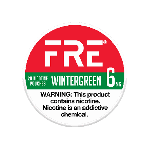 FRE Wintergreen 6mg slim nicotine pouches can