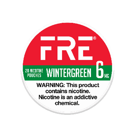 FRE Wintergreen 6mg slim nicotine pouches can