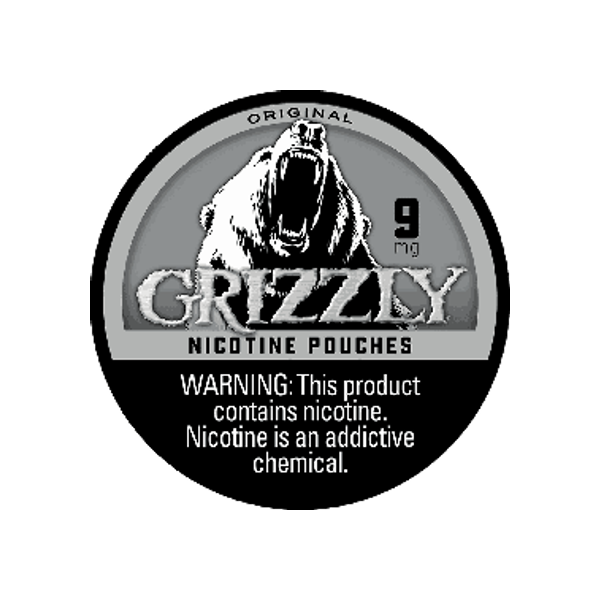 Grizzly Original 9mg slim nicotine pouches can