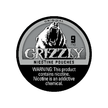 Grizzly Original 9mg slim nicotine pouches can