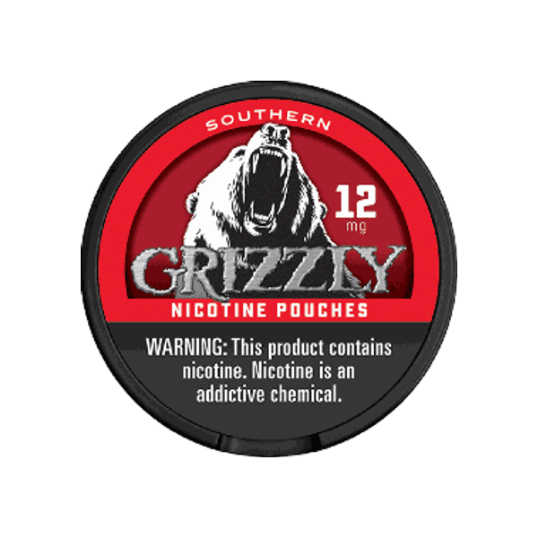 Grizzly Southern 12mg slim nicotine pouches can
