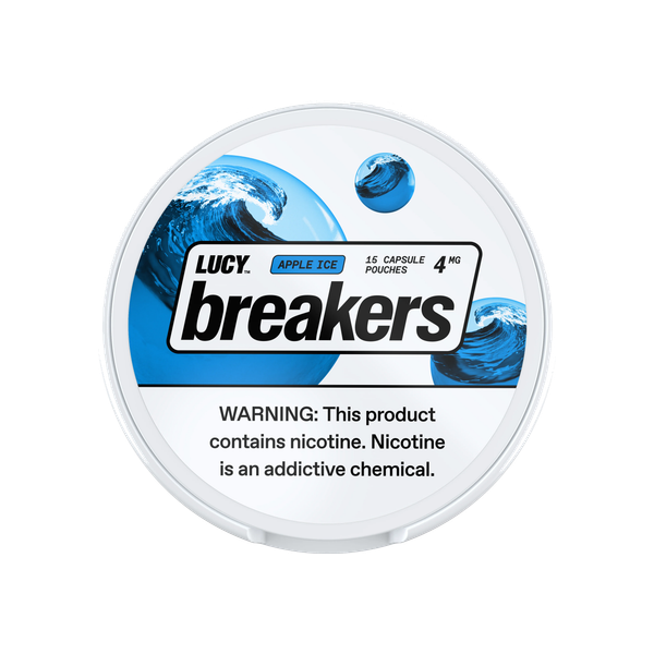 Lucy Breakers Apple Ice 4mg slim nicotine pouches can