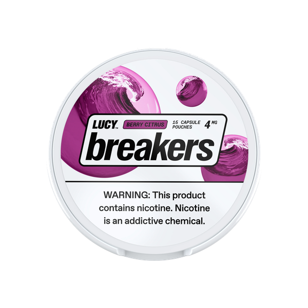 Lucy Breakers Berry Citrus 4mg slim nicotine pouches can