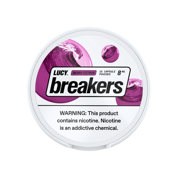 Lucy Breakers Berry Citrus 8mg slim nicotine pouches can