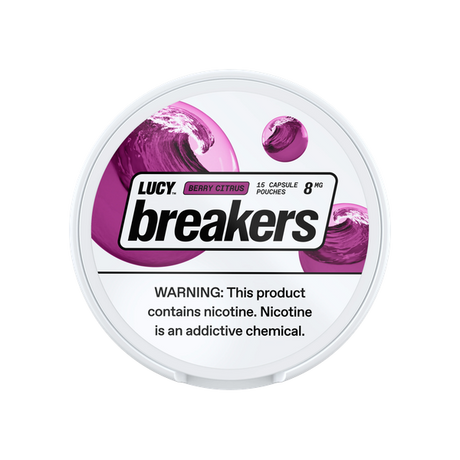 Lucy Breakers Berry Citrus 8mg slim nicotine pouches can