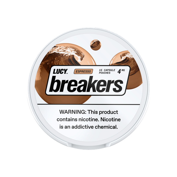 Lucy Breakers Espresso 4mg slim nicotine pouches can