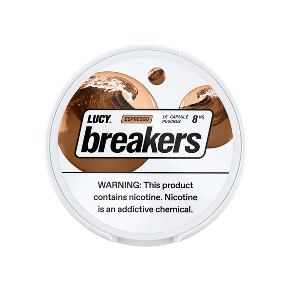 Lucy Breakers Espresso 8mg slim nicotine pouches can