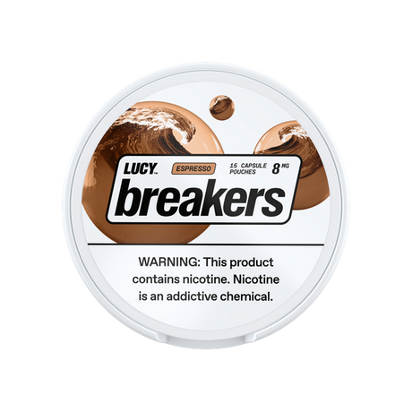 Lucy Breakers Espresso 8mg slim nicotine pouches can