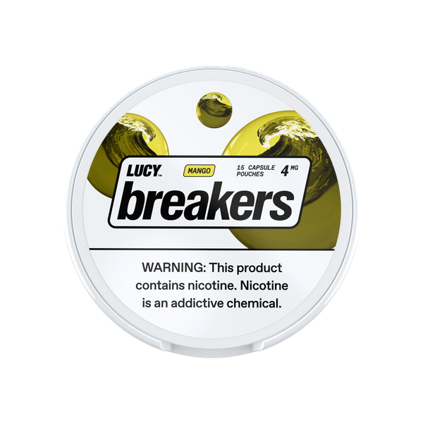 Lucy Breakers Mango 4mg slim nicotine pouches can