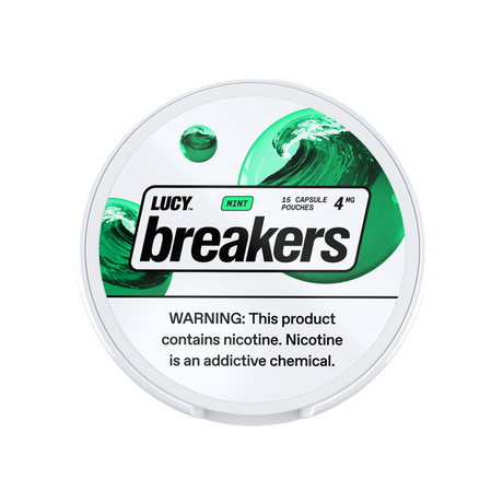 Lucy Breakers Mint 4mg slim nicotine pouches can