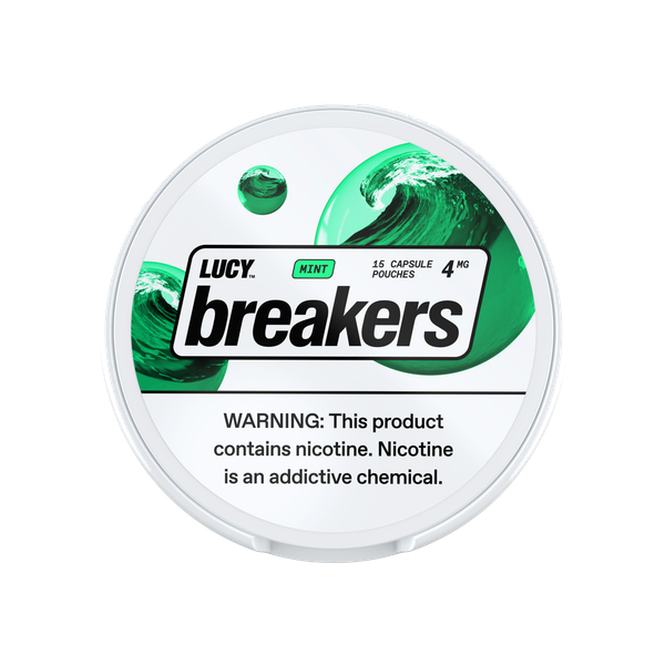 Lucy Breakers Mint 4mg slim nicotine pouches can