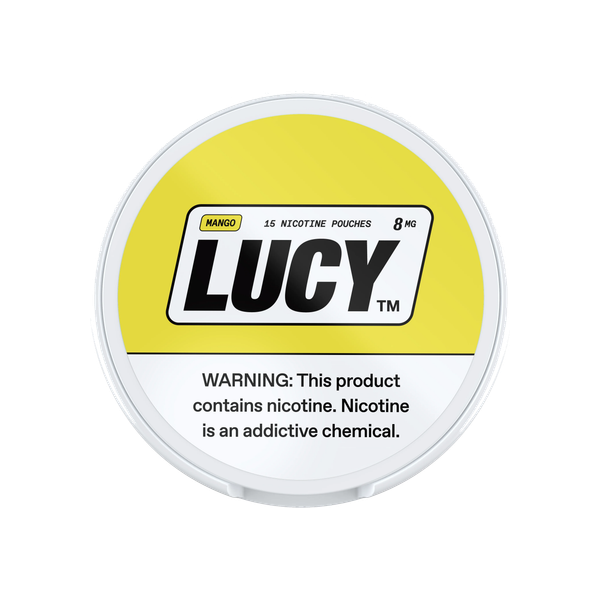 Lucy Mango 8mg slim nicotine pouches can