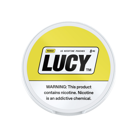 Lucy Mango 8mg slim nicotine pouches can