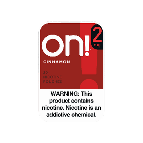 on! Cinnamon 2mg mini nicotine pouches can