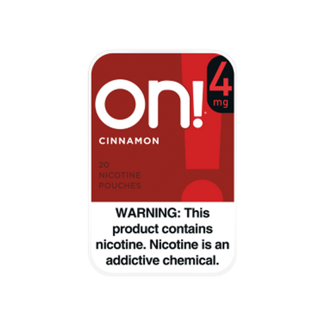 on! Cinnamon 4mg mini nicotine pouches can