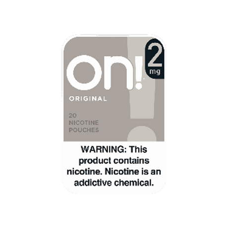 on! Original 2mg mini nicotine pouches can