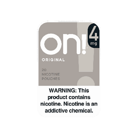 on! Original 4mg mini nicotine pouches can