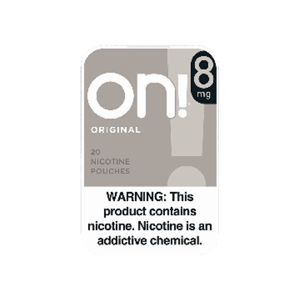 on! Original 8mg mini nicotine pouches can
