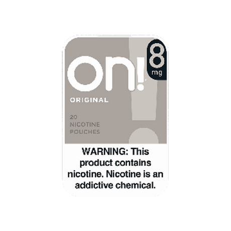 on! Original 8mg mini nicotine pouches can