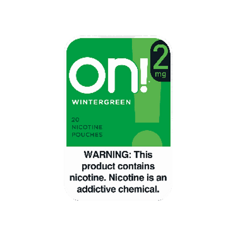 on! Wintergreen 2mg mini nicotine pouches can