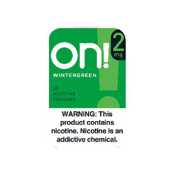 on! Wintergreen 2mg mini nicotine pouches can