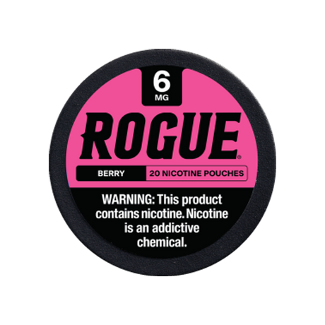 Rogue Berry 6mg slim nicotine pouches can