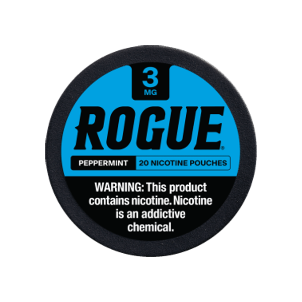 Rogue Peppermint 3mg slim nicotine pouches can