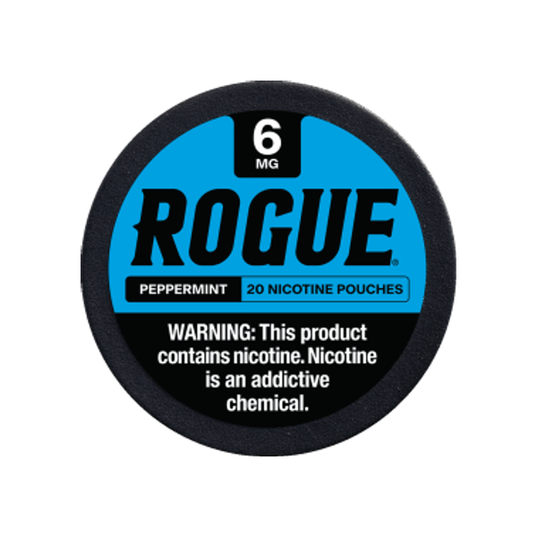 Rogue Peppermint 6mg slim nicotine pouches can