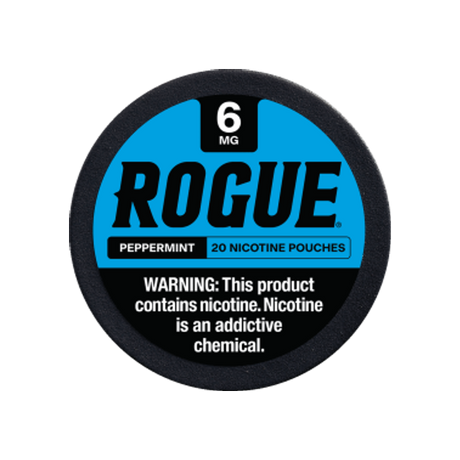 Rogue Peppermint 6mg slim nicotine pouches can