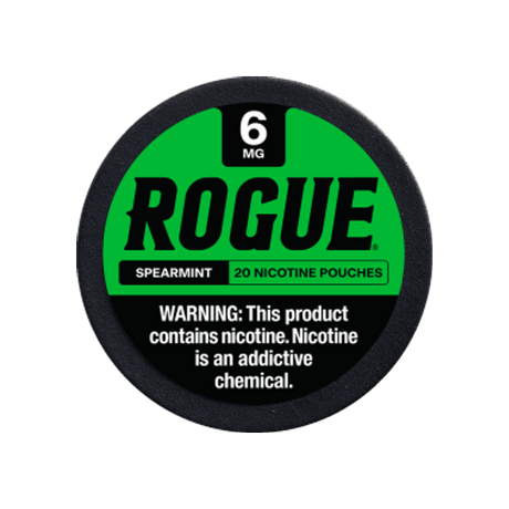 Rogue Spearmint 6mg slim nicotine pouches can